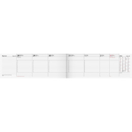 Kalender Planering Grön Kartong Inbunden i gruppen Papper & Block / Kalendrar och almanackor hos Pen Store (135899)