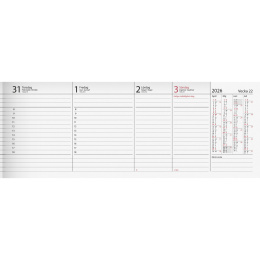 Kalender Planering Grön Kartong Inbunden i gruppen Papper & Block / Kalendrar och almanackor hos Pen Store (135899)