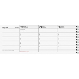 Kalender Planering Grön Kartong Wire-O i gruppen Papper & Block / Kalendrar och almanackor hos Pen Store (135900)