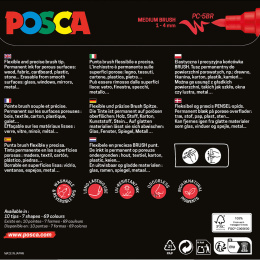 Posca Brush PC-5BR 8-set i gruppen Pennor / Konstnärspennor / Illustrationsmarkers hos Pen Store (135920)