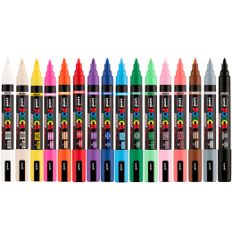 Posca Brush PC-5BR 16-set i gruppen Pennor / Konstnärspennor / Illustrationsmarkers hos Pen Store (135921)