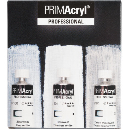 PRIMAcryl Akrylfärg 35 ml White 3-set i gruppen Konstnärsmaterial / Konstnärsfärger / Akrylfärg hos Pen Store (136015)