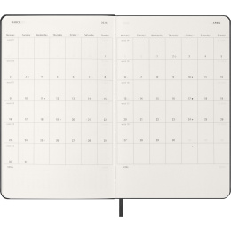 Kalender 12M Daily 2026 Hardcover Large Black i gruppen Papper & Block / Kalendrar och almanackor / 12-månaderskalendrar hos Pen Store (136081)