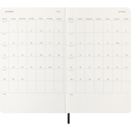 Kalender 12M Daily 2026 Softcover Large Black i gruppen Papper & Block / Kalendrar och almanackor / 12-månaderskalendrar hos Pen Store (136082)