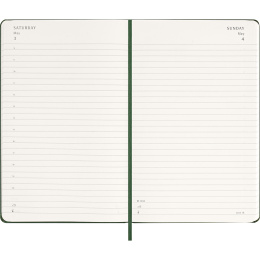 Kalender 12M Daily 2026 Hardcover Large Myrtle Green i gruppen Papper & Block / Kalendrar och almanackor / 12-månaderskalendrar hos Pen Store (136083)