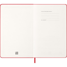 Kalender 12M Daily 2026 Hardcover Large Red i gruppen Papper & Block / Kalendrar och almanackor / 12-månaderskalendrar hos Pen Store (136084)