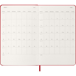 Kalender 12M Daily 2026 Hardcover Large Red i gruppen Papper & Block / Kalendrar och almanackor / 12-månaderskalendrar hos Pen Store (136084)