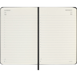 Kalender 12M Daily 2026 Hardcover Pocket Black i gruppen Papper & Block / Kalendrar och almanackor / 12-månaderskalendrar hos Pen Store (136090)