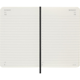 Kalender 12M Daily 2026 Softcover Pocket Black i gruppen Papper & Block / Kalendrar och almanackor / 12-månaderskalendrar hos Pen Store (136091)