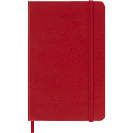 Kalender 12M Daily 2026 Hardcover Pocket Red i gruppen Papper & Block / Kalendrar och almanackor / 12-månaderskalendrar hos Pen Store (136093)