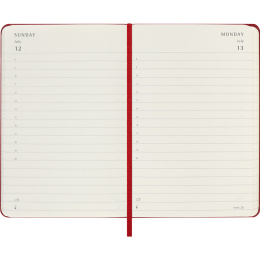 Kalender 12M Daily 2026 Hardcover Pocket Red i gruppen Papper & Block / Kalendrar och almanackor / 12-månaderskalendrar hos Pen Store (136093)