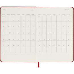 Kalender 12M Daily 2026 Hardcover Pocket Red i gruppen Papper & Block / Kalendrar och almanackor / 12-månaderskalendrar hos Pen Store (136093)
