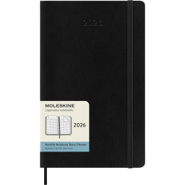 Kalender 12M Monthly 2026 Softcover Large Black i gruppen Papper & Block / Kalendrar och almanackor / 12-månaderskalendrar hos Pen Store (136097)