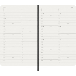 Kalender 12M Monthly 2026 Softcover Large Black i gruppen Papper & Block / Kalendrar och almanackor / 12-månaderskalendrar hos Pen Store (136097)