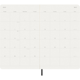 Kalender 12M Monthly 2026 Softcover Large Black i gruppen Papper & Block / Kalendrar och almanackor / 12-månaderskalendrar hos Pen Store (136097)