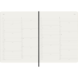 Kalender 12M Monthly 2026 Softcover XL Black i gruppen Papper & Block / Kalendrar och almanackor / 12-månaderskalendrar hos Pen Store (136099)