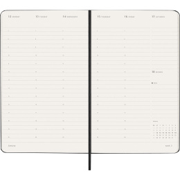 Kalender 12M Weekly Vertical PRO 2026 Hardcover Large Black i gruppen Papper & Block / Kalendrar och almanackor / 12-månaderskalendrar hos Pen Store (136100)