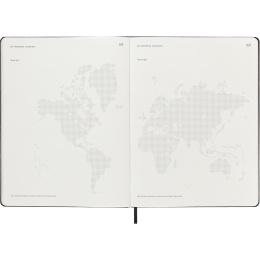Kalender 12M M+ Digital Planner Weekly Vertical 2026 XL Black i gruppen Papper & Block / Kalendrar och almanackor / 12-månaderskalendrar hos Pen Store (136102)