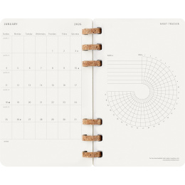 Kalender 12M Spiral Planner 2026 Large Black i gruppen Papper & Block / Kalendrar och almanackor / 12-månaderskalendrar hos Pen Store (136104)