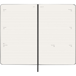 Kalender 12M Weekly Horizontal 2026 Hardcover Large Black i gruppen Papper & Block / Kalendrar och almanackor / 12-månaderskalendrar hos Pen Store (136106)