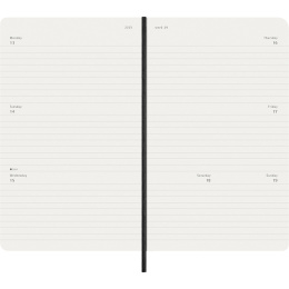 Kalender 12M Weekly Horizontal 2026 Softcover Large Black i gruppen Papper & Block / Kalendrar och almanackor / 12-månaderskalendrar hos Pen Store (136107)