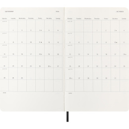 Kalender 12M Weekly Horizontal 2026 Softcover Large Black i gruppen Papper & Block / Kalendrar och almanackor / 12-månaderskalendrar hos Pen Store (136107)