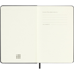 Kalender 12M Weekly Horizontal 2026 Hardcover Pocket Black i gruppen Papper & Block / Kalendrar och almanackor / 12-månaderskalendrar hos Pen Store (136108)