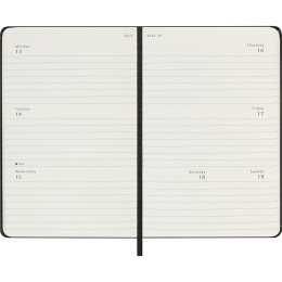 Kalender 12M Weekly Horizontal 2026 Hardcover Pocket Black i gruppen Papper & Block / Kalendrar och almanackor / 12-månaderskalendrar hos Pen Store (136108)