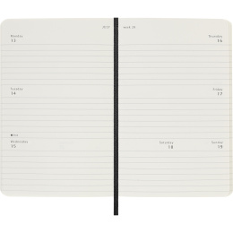 Kalender 12M Weekly Horizontal 2026 Softcover Pocket Black i gruppen Papper & Block / Kalendrar och almanackor / 12-månaderskalendrar hos Pen Store (136109)