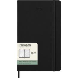 Kalender 12M Weekly Notebook 2026 Hardcover Large Black i gruppen Papper & Block / Kalendrar och almanackor / 12-månaderskalendrar hos Pen Store (136110)