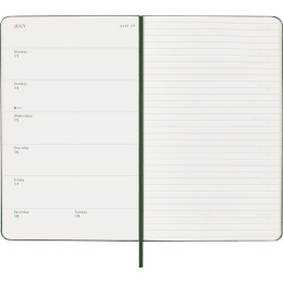 Kalender 12M Weekly Notebook 2026 Hardcover Large Myrtle Green i gruppen Papper & Block / Kalendrar och almanackor / 12-månaderskalendrar hos Pen Store (136112)
