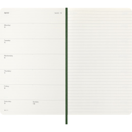 Kalender 12M Weekly Notebook 2026 Softcover Large Myrtle Green i gruppen Papper & Block / Kalendrar och almanackor / 12-månaderskalendrar hos Pen Store (136113)