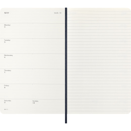 Kalender 12M Weekly Notebook 2026 Softcover Large Sapphire Blue i gruppen Papper & Block / Kalendrar och almanackor / 12-månaderskalendrar hos Pen Store (136114)