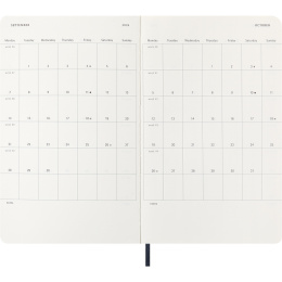 Kalender 12M Weekly Notebook 2026 Softcover Large Sapphire Blue i gruppen Papper & Block / Kalendrar och almanackor / 12-månaderskalendrar hos Pen Store (136114)