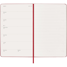 Kalender 12M Weekly Notebook 2026 Hardcover Large Red i gruppen Papper & Block / Kalendrar och almanackor / 12-månaderskalendrar hos Pen Store (136115)
