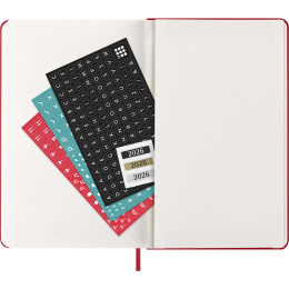 Kalender 12M Weekly Notebook 2026 Hardcover Large Red i gruppen Papper & Block / Kalendrar och almanackor / 12-månaderskalendrar hos Pen Store (136115)