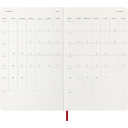 Kalender 12M Weekly Notebook 2026 Softcover Large Red i gruppen Papper & Block / Kalendrar och almanackor / 12-månaderskalendrar hos Pen Store (136116)