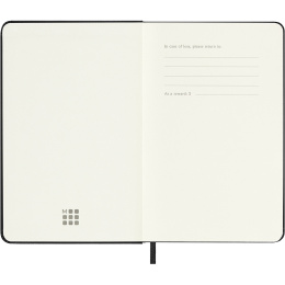 Kalender 12M Weekly Notebook 2026 Hardcover Pocket Black i gruppen Papper & Block / Kalendrar och almanackor / 12-månaderskalendrar hos Pen Store (136118)