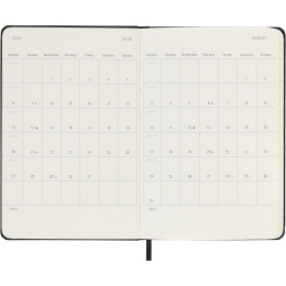 Kalender 12M Weekly Notebook 2026 Hardcover Pocket Black i gruppen Papper & Block / Kalendrar och almanackor / 12-månaderskalendrar hos Pen Store (136118)