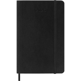 Kalender 12M Weekly Notebook 2026 Softcover Pocket Black i gruppen Papper & Block / Kalendrar och almanackor / 12-månaderskalendrar hos Pen Store (136119)