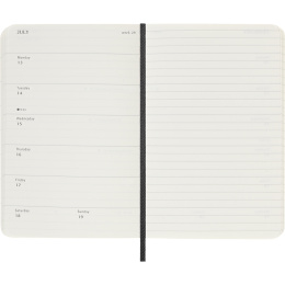 Kalender 12M Weekly Notebook 2026 Softcover Pocket Black i gruppen Papper & Block / Kalendrar och almanackor / 12-månaderskalendrar hos Pen Store (136119)