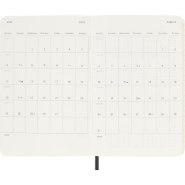 Kalender 12M Weekly Notebook 2026 Softcover Pocket Black i gruppen Papper & Block / Kalendrar och almanackor / 12-månaderskalendrar hos Pen Store (136119)