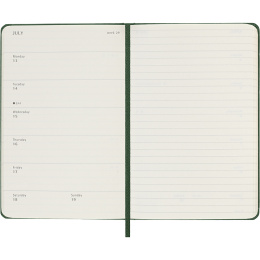 Kalender 12M Weekly Notebook 2026 Hardcover Pocket Myrtle Green i gruppen Papper & Block / Kalendrar och almanackor / 12-månaderskalendrar hos Pen Store (136120)