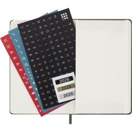 Kalender 12M Weekly Notebook 2026 Hardcover Pocket Myrtle Green i gruppen Papper & Block / Kalendrar och almanackor / 12-månaderskalendrar hos Pen Store (136120)