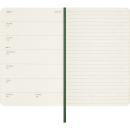 Kalender 12M Weekly Notebook 2026 Softcover Pocket Myrtle Green i gruppen Papper & Block / Kalendrar och almanackor / 12-månaderskalendrar hos Pen Store (136121)
