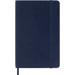 Kalender 12M Weekly Notebook 2026 Softcover Pocket Sapphire Blue i gruppen Papper & Block / Kalendrar och almanackor / 12-månaderskalendrar hos Pen Store (136122)