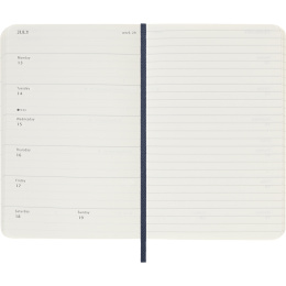 Kalender 12M Weekly Notebook 2026 Softcover Pocket Sapphire Blue i gruppen Papper & Block / Kalendrar och almanackor / 12-månaderskalendrar hos Pen Store (136122)