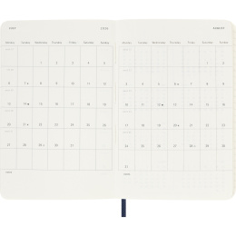 Kalender 12M Weekly Notebook 2026 Softcover Pocket Sapphire Blue i gruppen Papper & Block / Kalendrar och almanackor / 12-månaderskalendrar hos Pen Store (136122)