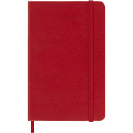 Kalender 12M Weekly Notebook 2026 Hardcover Pocket Red i gruppen Papper & Block / Kalendrar och almanackor / 12-månaderskalendrar hos Pen Store (136123)