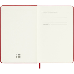 Kalender 12M Weekly Notebook 2026 Hardcover Pocket Red i gruppen Papper & Block / Kalendrar och almanackor / 12-månaderskalendrar hos Pen Store (136123)